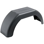 ACI Plastic fender for wheels 10 ' ' / width 180 mm DOMAR black angled - Trailer Mudguards