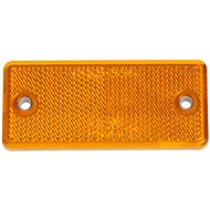 ACI Orange rectangular reflector 90x40 mm with holes - Reflector