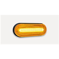 FRISTOM Position light LED oval orange (126x51 mm) with reflector, with holder in the rear - Vehicle Lights