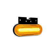 ACI Position light LED oval orange (124x75 mm) with reflector, with holder at the top - Vehicle Lights