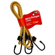ACI Rubber hook with 2 single hooks, length 80 cm, diameter 7 mm, set of 2, TÜV approval - Bungee Cord