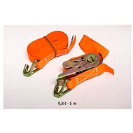ACI Clamping strap with ratchet, 800 kg, double hooks - Tie Down Strap