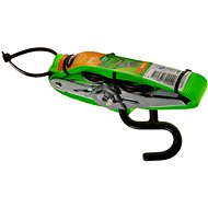 ACI Clamping strap with ratchet, 250 kg, S-hooks - Tie Down Strap
