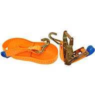 ACI Clamping strap with ratchet, 2 t, double hooks - Tie Down Strap