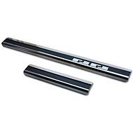 Alu-Frost Sill covers-stainless steel+carbon MERCEDES CLASS A (W169) 3-door. - Car Door Sill Protectors