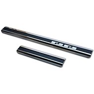 Alu-Frost Sill covers-stainless steel+carbon ŠKODA FABIA III - Car Door Sill Protectors
