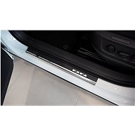 Alu-Frost Sill covers-stainless + carbon Skoda Karoq, Seat Ateca - Car Door Sill Protectors
