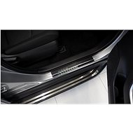 Alu-Frost Sill covers-stainless steel+carbon TOYOTA RAV4 V - Car Door Sill Protectors