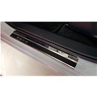 Alu-Frost Sill covers-stainless + carbon NISSAN MICRA V 5 door. - Car Door Sill Protectors