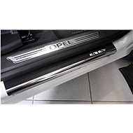 Alu-Frost Sill covers-stainless steel+carbon OPEL GRANDLAND X - Car Door Sill Protectors