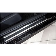 Alu-Frost Sill covers-stainless steel+carbon HONDA CIVIC X 4/5-door. - Car Door Sill Protectors