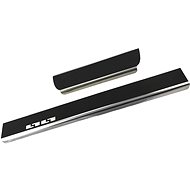 Alu-Frost Sill covers-stainless steel+carbon RENAULT CLIO V - Car Door Sill Protectors
