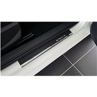 Alu-Frost Sill covers-stainless steel+carbon SEAT IBIZA V 5 door. - Car Door Sill Protectors