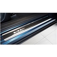 Alu-Frost Sill covers-stainless steel+carbon MAZDA CX-3 - Car Door Sill Protectors