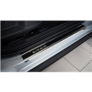 Alu-Frost Sill covers-stainless steel+carbon VOLKSWAGEN T-CROSS - Car Door Sill Protectors