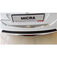 Alu-Frost Fifth door sill cover - stainless steel Nissan Micra V 5 door. - Boot Edge Protector