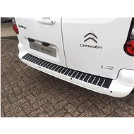 Alu-Frost Fifth door sill cover - stainless steel+carbon CITROEN BERLINGO II, PEUGEOT PARTNER II - Boot Edge Protector