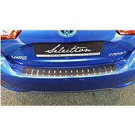 Alu-Frost Fifth door sill cover - stainless steel+carbon TOYOTA YARIS III FL 5-door. - Boot Edge Protector