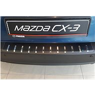 Alu-Frost Fifth door sill cover - stainless steel+carbon Mazda CX-3 - Boot Edge Protector