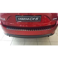 Alu-Frost Fifth door sill cover - stainless steel+carbon Mazda CX-5 II - Boot Edge Protector