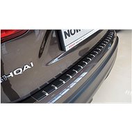 Alu-Frost Fifth door sill cover - stainless steel+carbon NISSAN QASHQAI II facelift - Boot Edge Protector