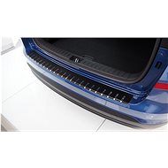 Alu-Frost Fifth door sill cover - stainless steel+carbon HYUNDAI TUCSON III - Boot Edge Protector