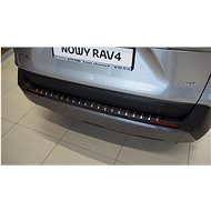 Alu-Frost Fifth door sill cover - stainless steel+carbon Toyota RAV-4 V - Boot Edge Protector