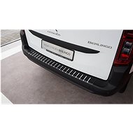 Alu-Frost Fifth door sill cover - stainless steel+carbon CITROEN BERLINGO III, PEUGEOT RIFTER, PEUGE - Boot Edge Protector
