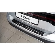 Alu-Frost Fifth door sill cover - stainless steel+carbon VOLKSWAGEN T-CROSS - Boot Edge Protector