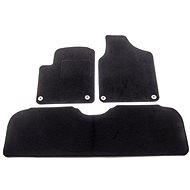 ACI textile carpets for FORD Galaxy 95-00 black (for round clips) (5 seats set of 3 pcs) - Car Mats