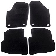 ACI textile carpets for ŠKODA Fabia 99-04 black (for round clips) set of 4 pcs - Car Mats
