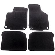 ACI textile carpets for ŠKODA OCTAVIA 97-01 black (for round clips) set of 4 pcs - Car Mats