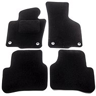 ACI Textile Carpets for VW PASSAT 05-10 Black (for Oval Clips) Set of 4 pcs - Car Mats