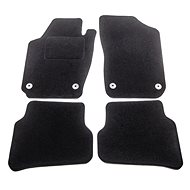 ACI textile carpets for VW Polo 09- black (for round clips) set of 4 pcs - Car Mats