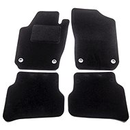 ACI textile carpets for VW Polo 09- black (for oval clips) set of 4 pcs - Car Mats