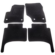 ACI textile carpets for VW TOUAREG 02-10 black (for round clips) set of 4 pcs - Car Mats