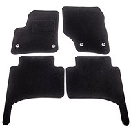 ACI textile carpets for VW TOUAREG 02-10 black (for oval clips) set of 4 pcs - Car Mats