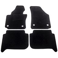 ACI textile carpets for VW TOURAN 03-06 black (for oval clips) set of 4 pcs - Car Mats