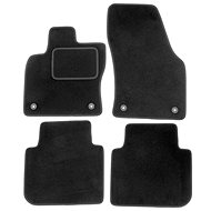 ACI Textile Carpets for ŠKODA KODIAQ 17- Black (for Round Clips) Set of 4 pcs - Car Mats