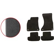 ACI textile carpets for AUDI A5 07-11 EXCLUSIVE (for round clips) set of 4 pcs - Car Mats