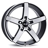 BROCK B35 SMVP 8x18 (Matte Black-Silver) - Aluminum Wheel