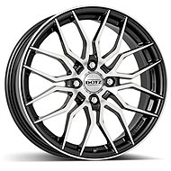 DOTZ LimeRock dark 7x17 (? grey metallic lacquer/polished face) - Aluminum Wheel