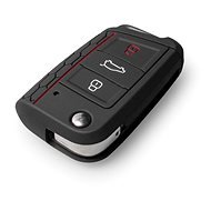 Védő szilikon kulcstartó tok VW/Seat/Skoda újabb generációhoz, kilökődő kulccsal, színes - Kulcsvédő