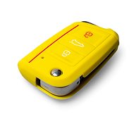 Protective silicone key case for VW/Seat/Skoda newer generation, with ejector key, colour - Car Key Case