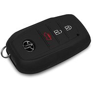 Protective silicone key case for Toyota, colour black - Car Key Case