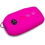 Ochranné silikónové puzdro na kľúč pre Toyota, farba ružová - Obal na kľúče od auta
