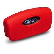 Protective silicone key case for Ford curved key, colour red - Car Key Case