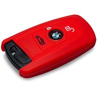 Protective silicone key case for BMW newer models, colour red - Car Key Case