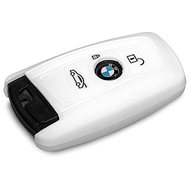 Protective silicone key case for BMW newer models, colour white - Car Key Case