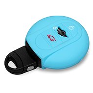 Protective silicone key case for Mini, light blue - Car Key Case